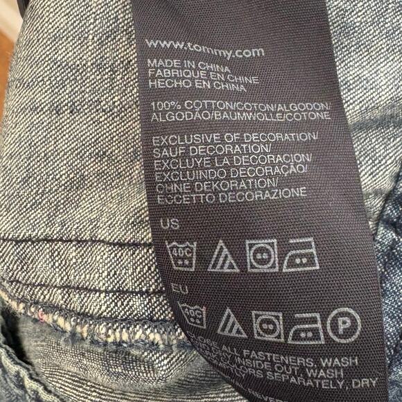 Tommy Hilfiger Zip Front Denim Jacket Size Small‎ - Picture 8 of 8